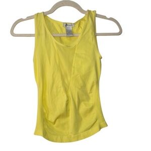 Yellow Sleeveless Tank Ribbed OS